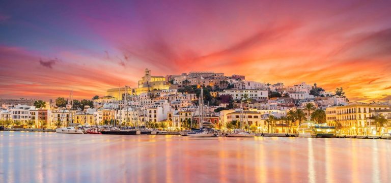 Ibiza at sunset